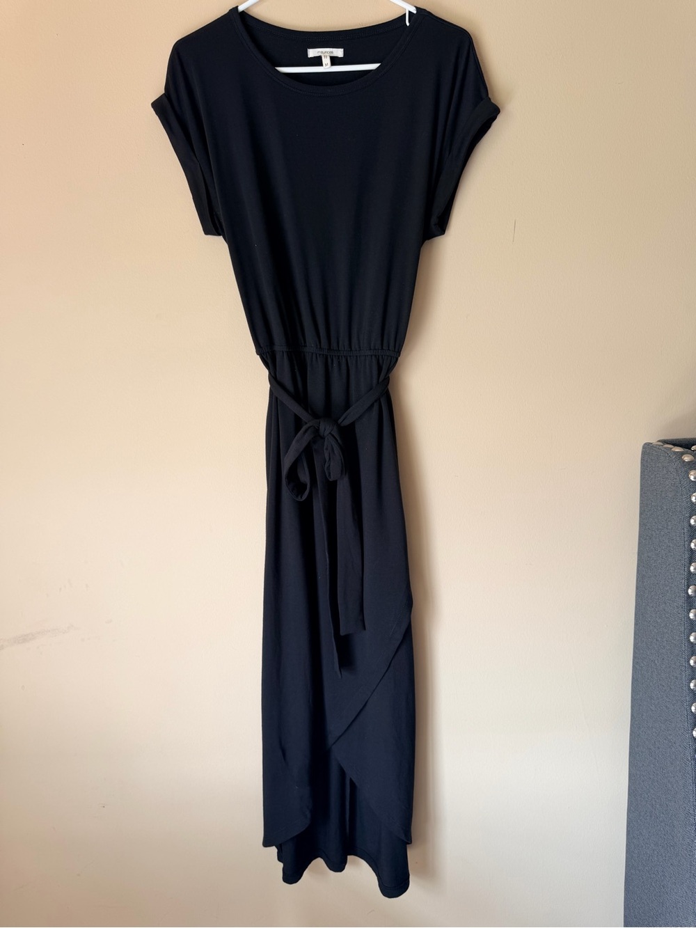 Maurices Black Tie-Waist Maxi Dress